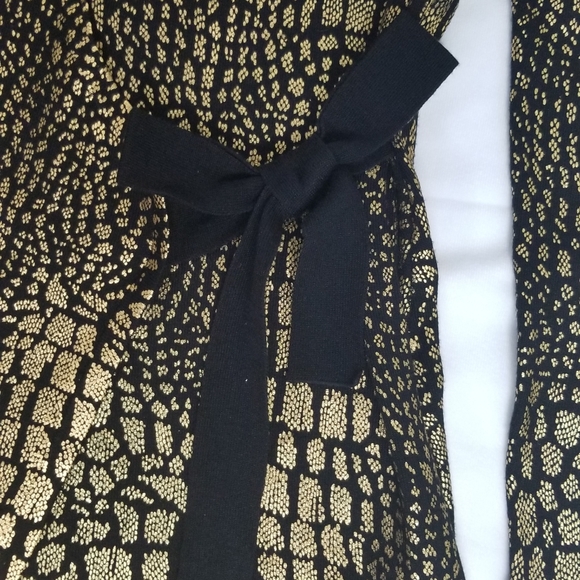 INC Metallic Snake-Embossed Print Dress - Picture 5 of 7